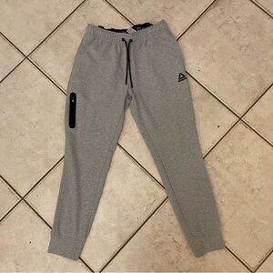 like new reebok grey athletic workout sweatpants!